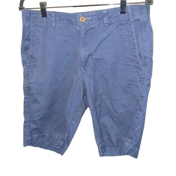 Tommy Bahama Linen Blend Blue Chino Shorts Size Medium - Picture 1 of 6